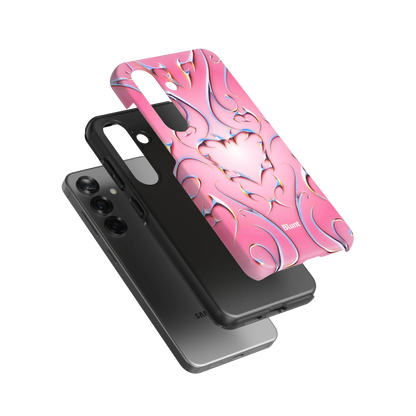 Bubble Heart Samsung Case