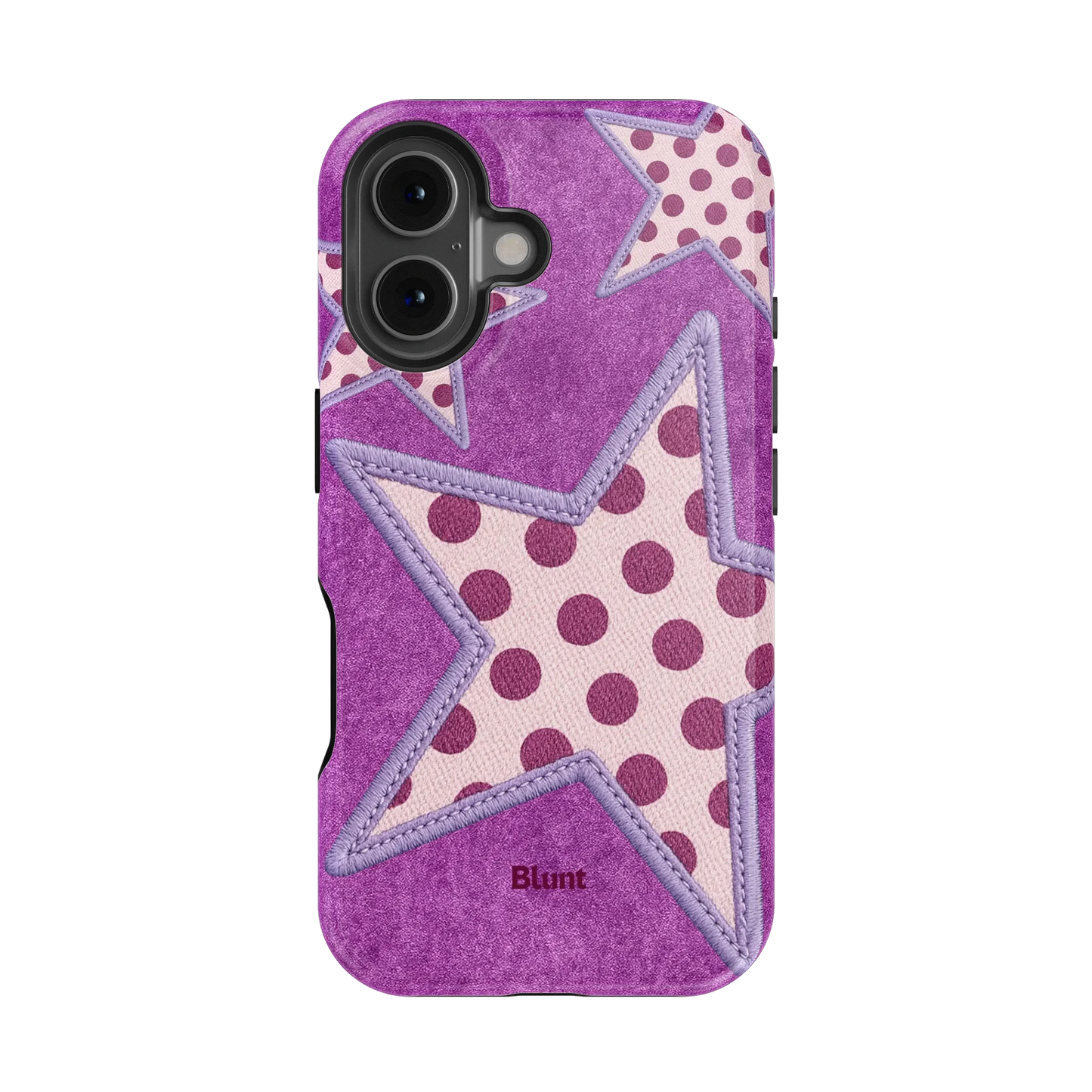 Lilac Crush Polka Star iPhone Case