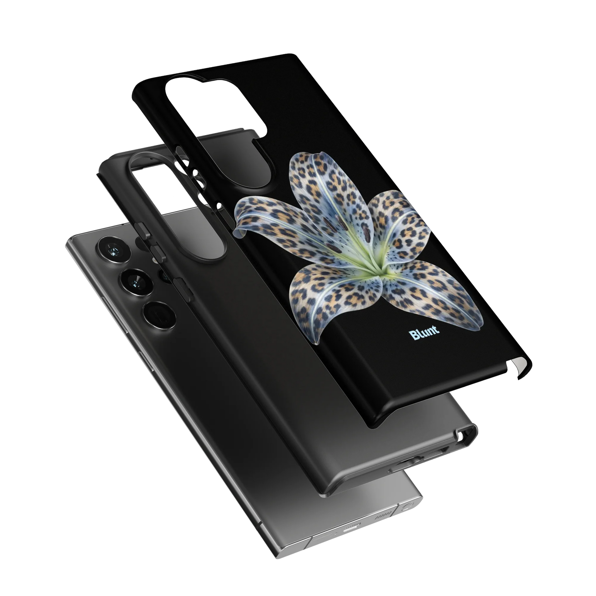 Blue-Leopard-Bloom-samsung-case-Galaxy S23 Ultra-3