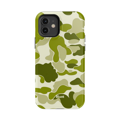 Lime Camo iPhone Case