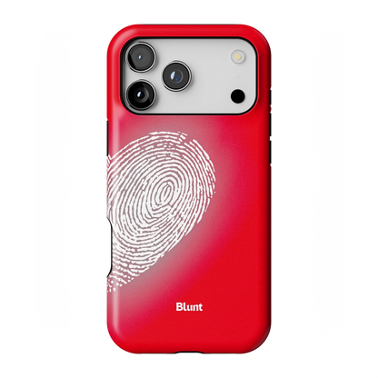 Heart Print Red iPhone Case