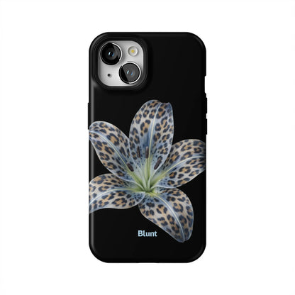 Blue-Leopard-Bloom-iphone-case-iPhone 13-1