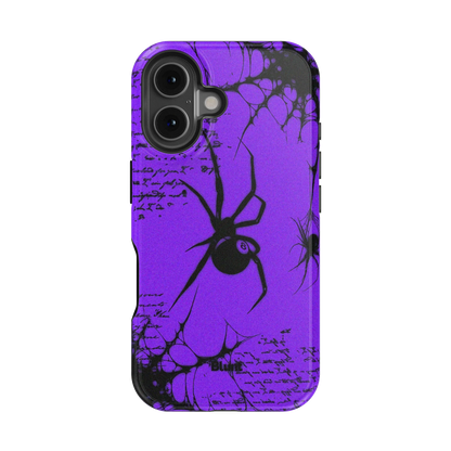 Violet Script iPhone Case
