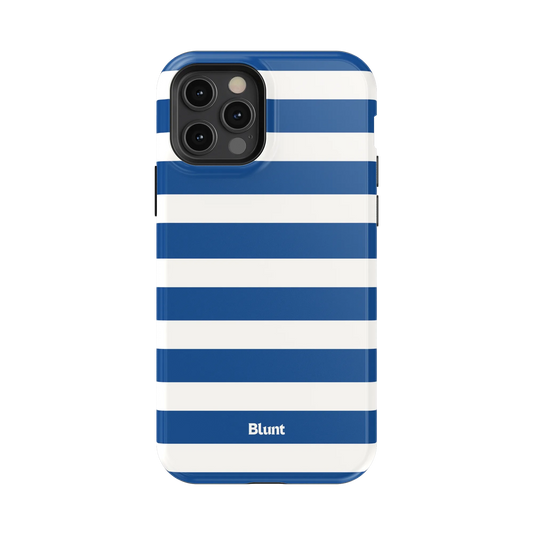 Navy Stripe iPhone Case