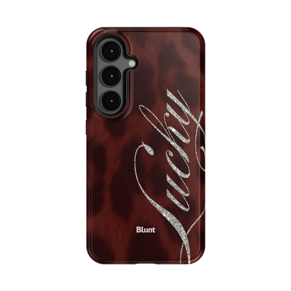 Brown Cheetah Lucky Samsung Case