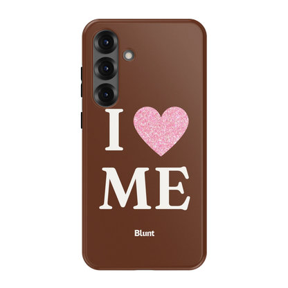Brown I Love Me Samsung Case