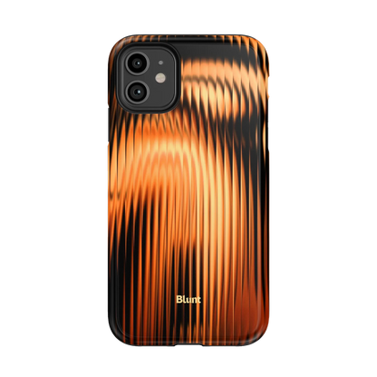 Copper Ripple iPhone Case