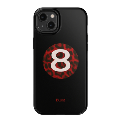 Red Cheetah Magic 8 iPhone Case