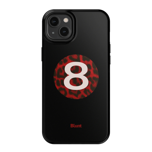 Red Cheetah Magic 8 iPhone Case
