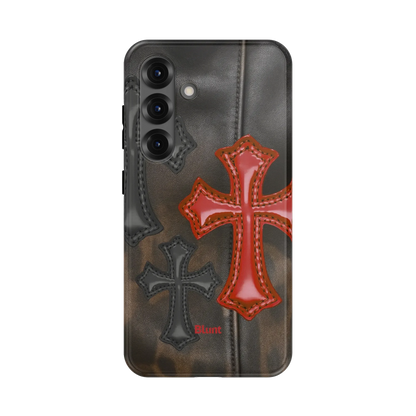 Leather Crosses Samsung Case