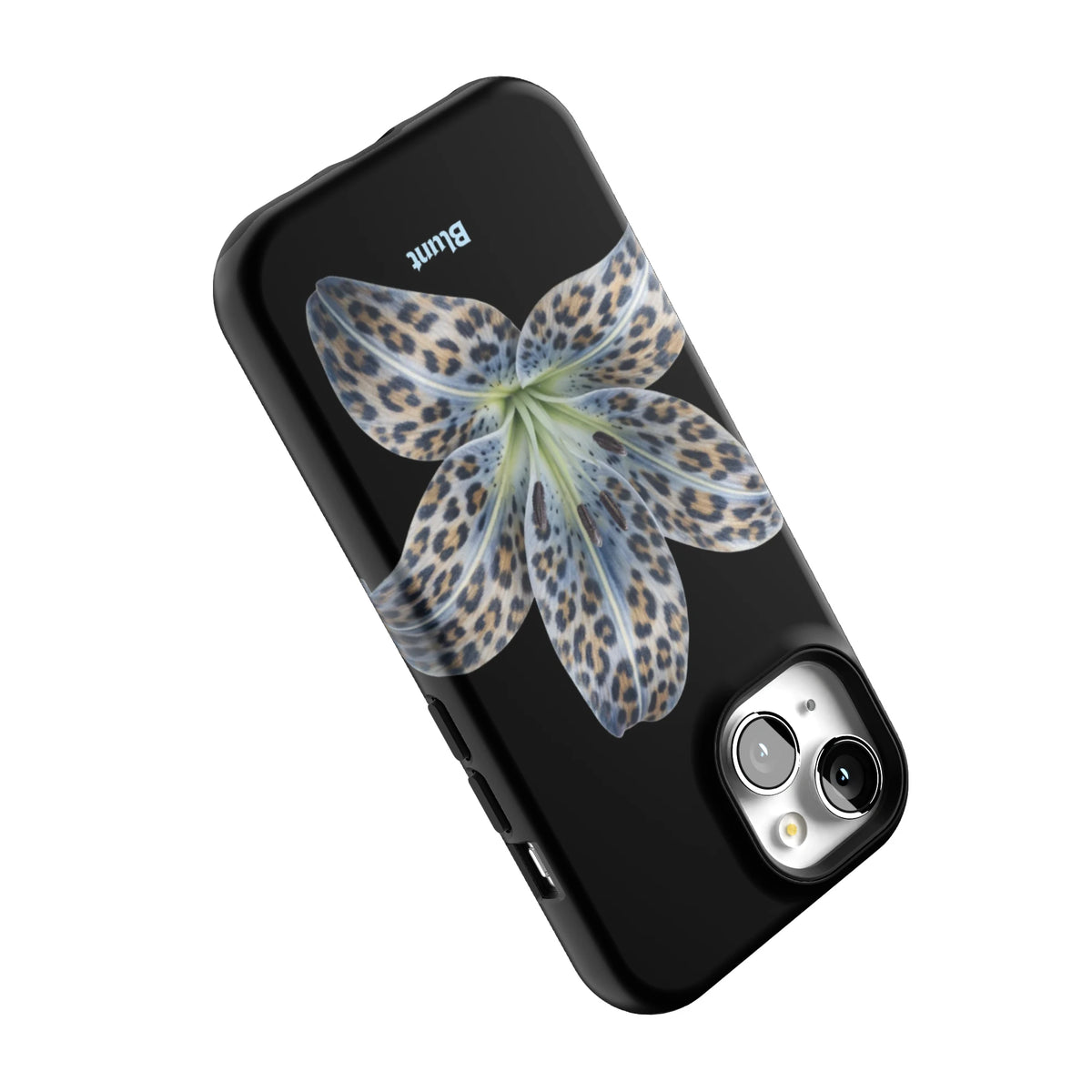 Blue-Leopard-Bloom-iphone-case-iPhone 15-4