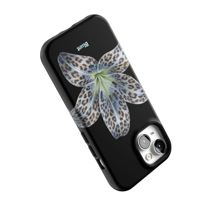 Blue-Leopard-Bloom-iphone-case-iPhone 15-4