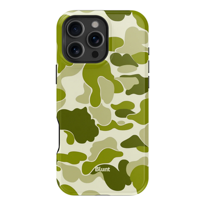 Lime Camo iPhone Case