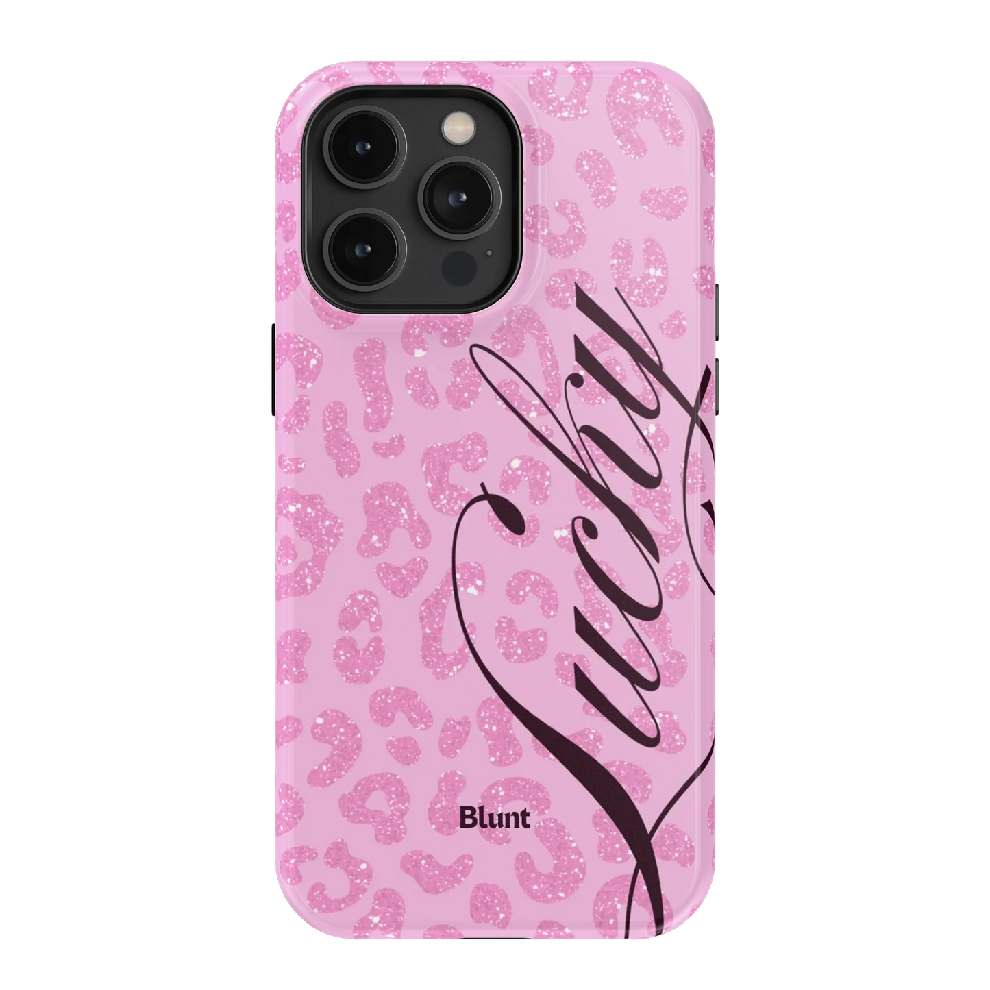 Pink Cheetah Lucky iPhone Case