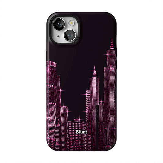 Pink-NYC--SKYELINE-iphone-case-iPhone 14 Plus-1