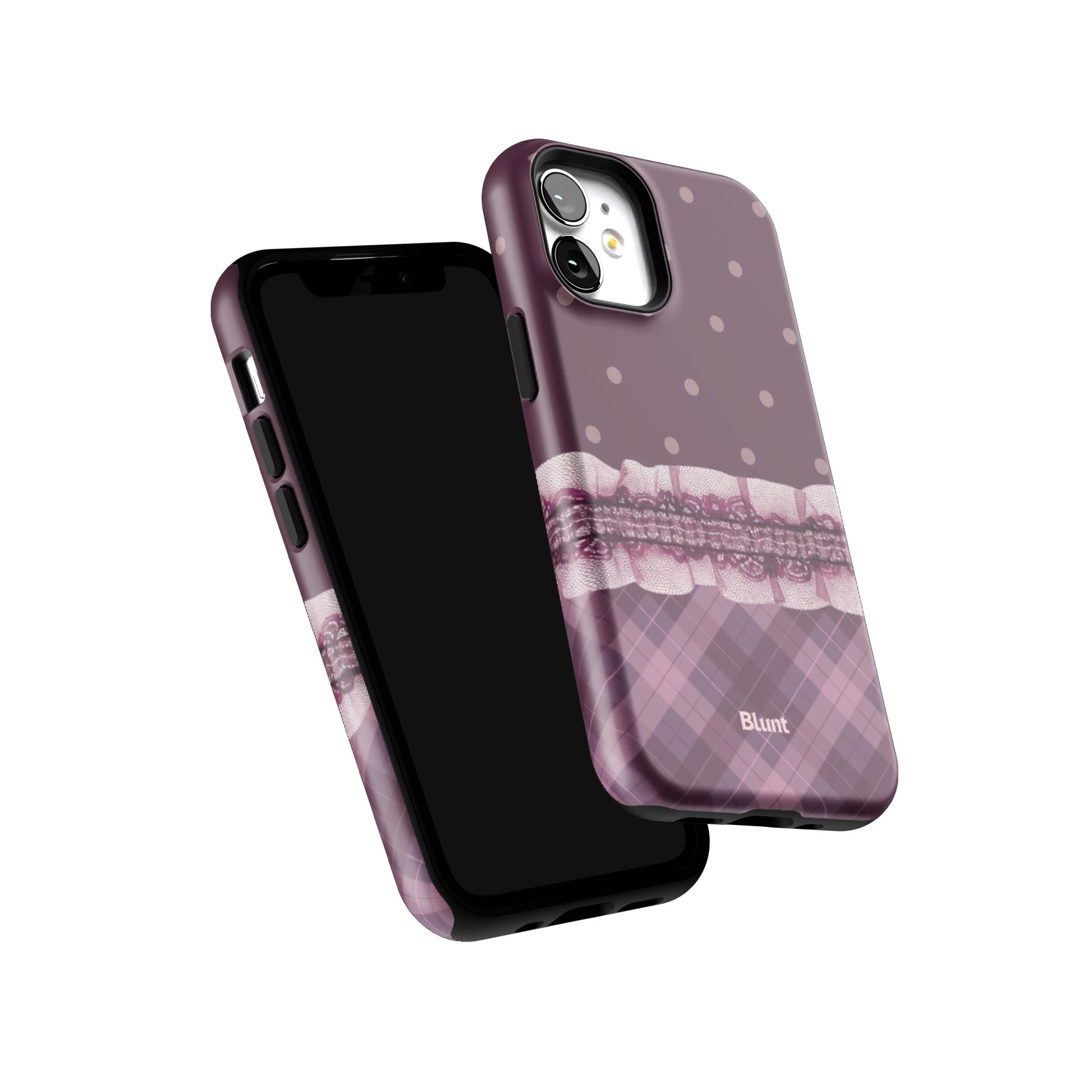 Lilac-Lattice-iphone-case-iPhone 12 Mini-5