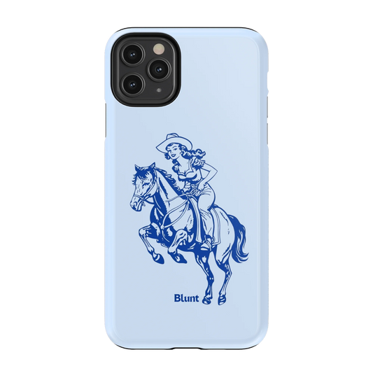 Blue-Lasso-Lady-iphone-case-iPhone 11 Pro Max-1