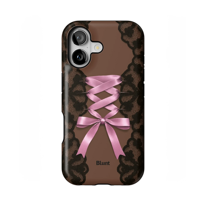 Brown Corset iPhone Case