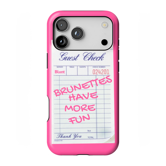 Brunettes Have More Fun iPhone Case