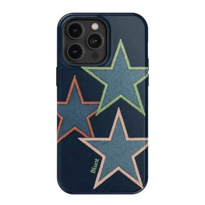 Neon Stars iPhone Case