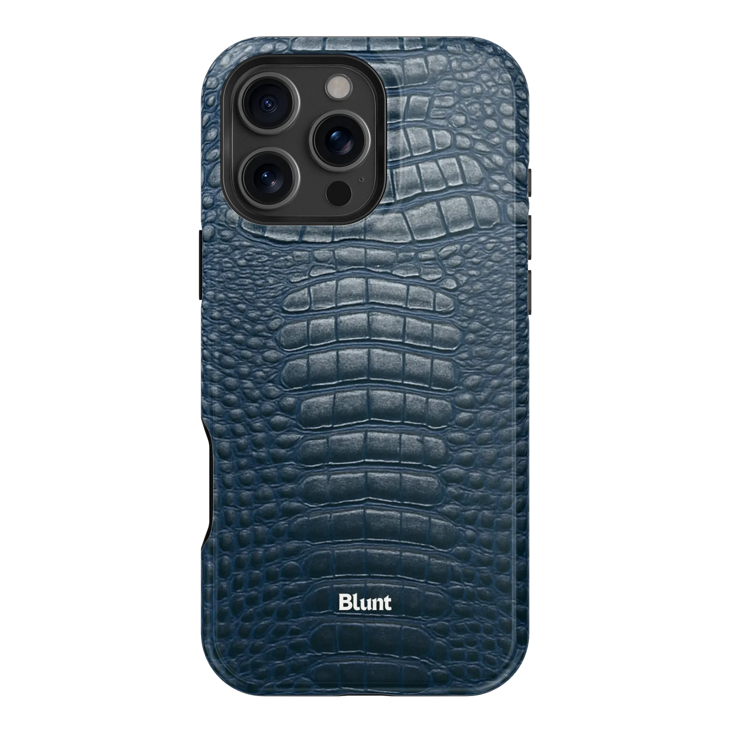 Navy Croc iPhone Case
