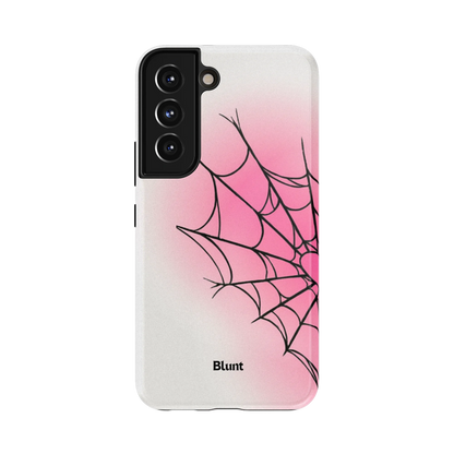 White Pink Web Samsung Case