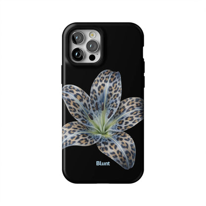 Blue-Leopard-Bloom-iphone-case-iPhone 12 Pro-1