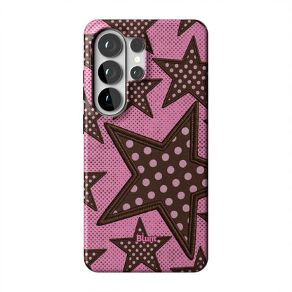 Pink Polka Star Samsung Case