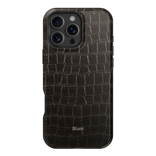 Onyx Croc iPhone Case