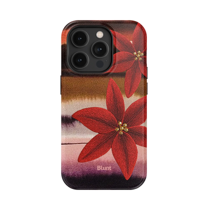 Crimson Bloom iPhone Case