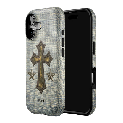 Denim Faith iPhone Case