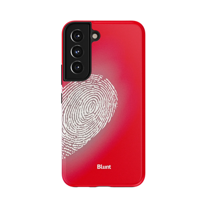 Heart Print Red Samsung Case