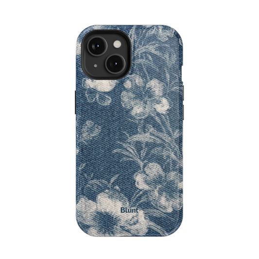 Denim Bloom iPhone Case