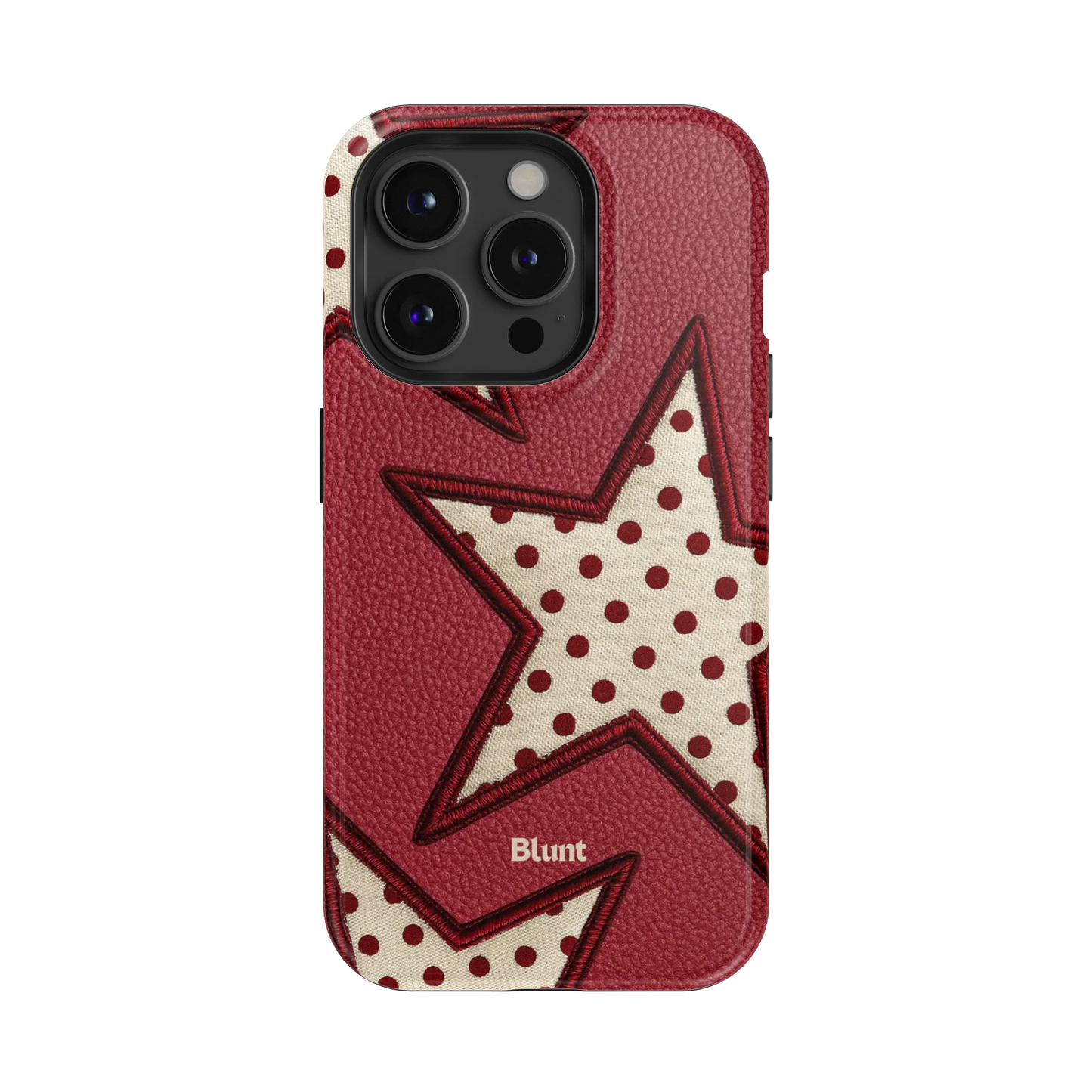 Cherry Polka Star iPhone Case