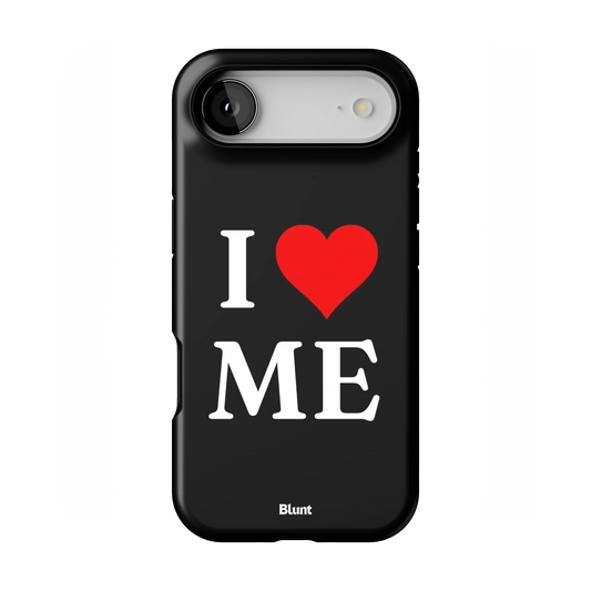 I Love Me in Black iPhone Case