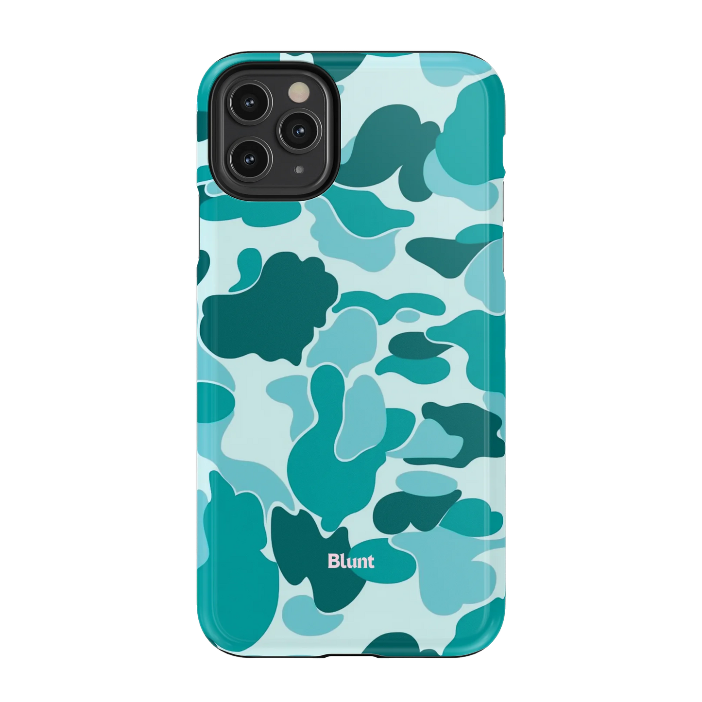Aqua Camo iPhone Case