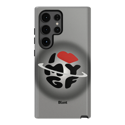 Grey Aura Girlfriend Samsung Case