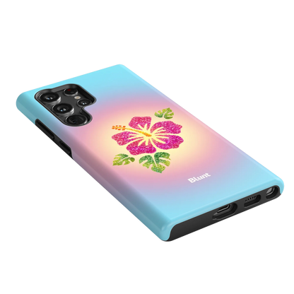 Hibiscus-Glow-samsung-case-Galaxy S22 Ultra-2
