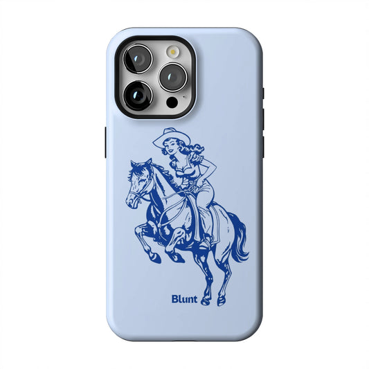 Blue-Lasso-Lady-iphone-case-iPhone 15 Pro Max-1