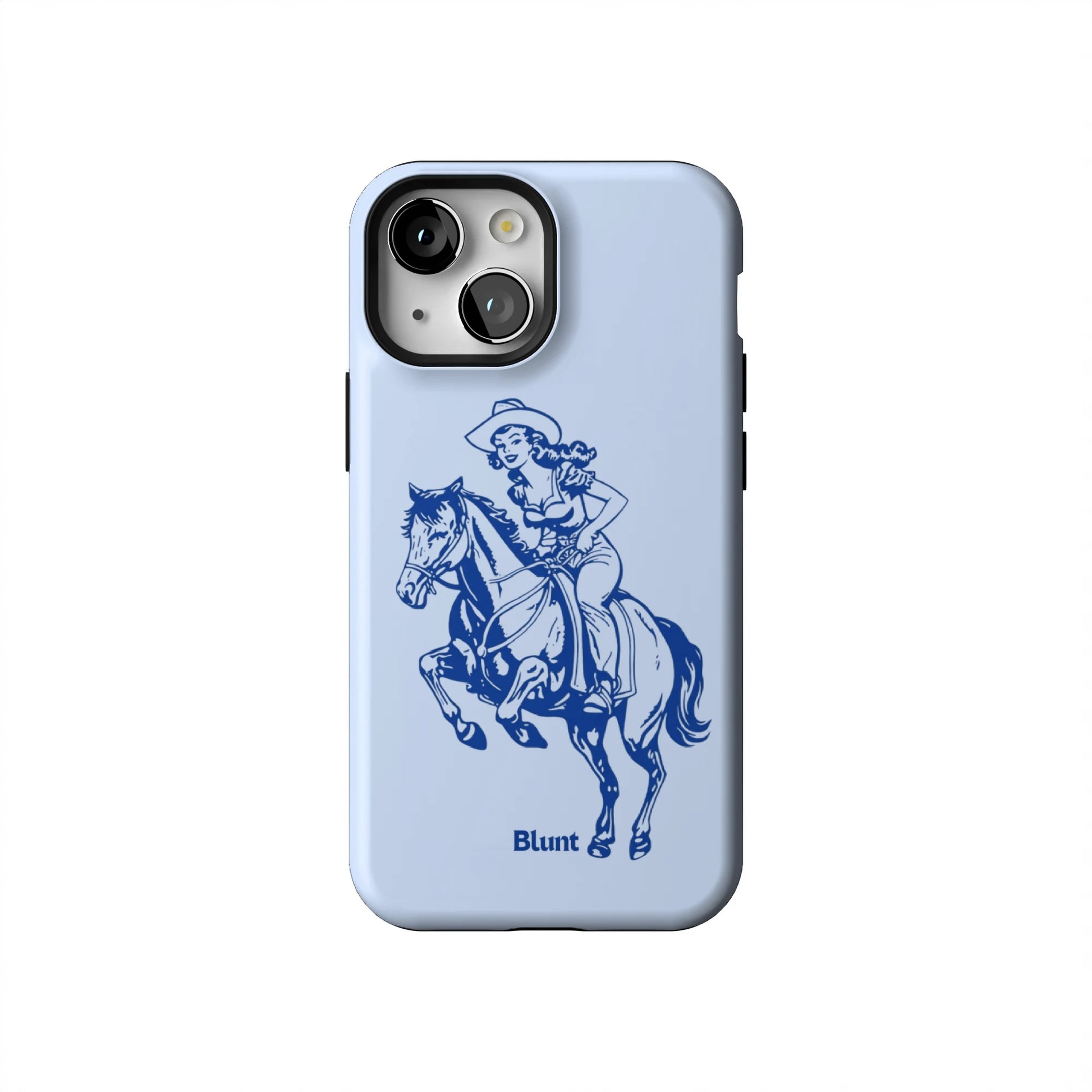 Blue-Lasso-Lady-iphone-case-iPhone 13 Mini-1
