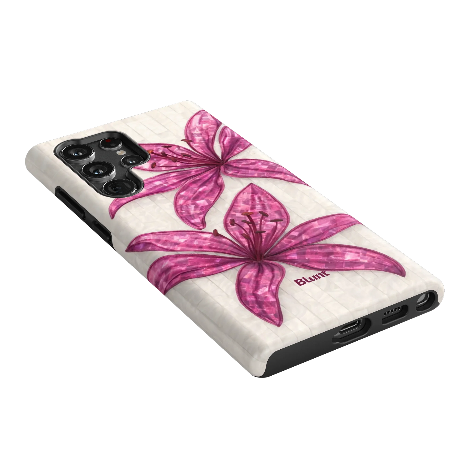 Purple-Floral-Luster-samsung-case-S22 Ultra-2
