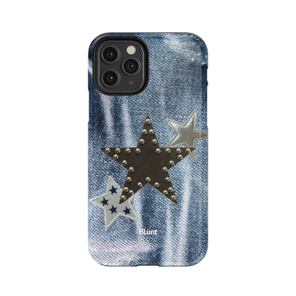 Denim Starstud iPhone Case