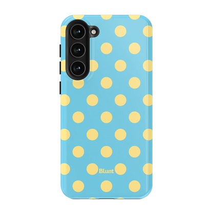 Blue Butter Polka Samsung Case
