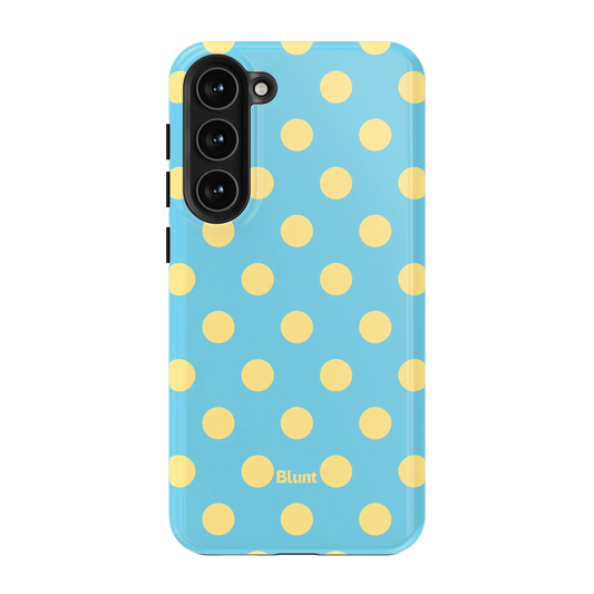Blue Butter Polka Samsung Case