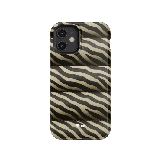 Zebra Puffer iPhone Case