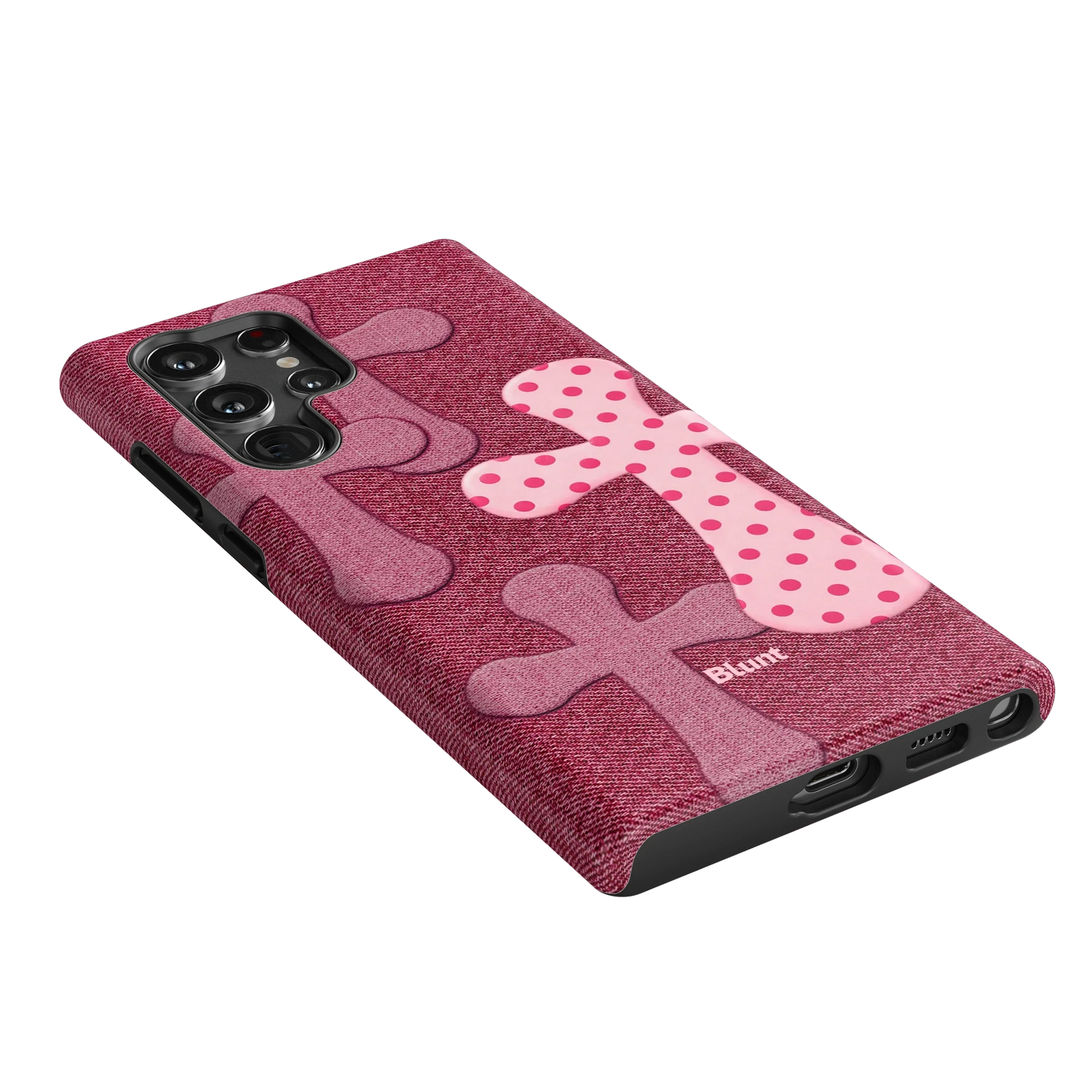 Pink-Polka-Patch-samsung-case-S22 Ultra-2