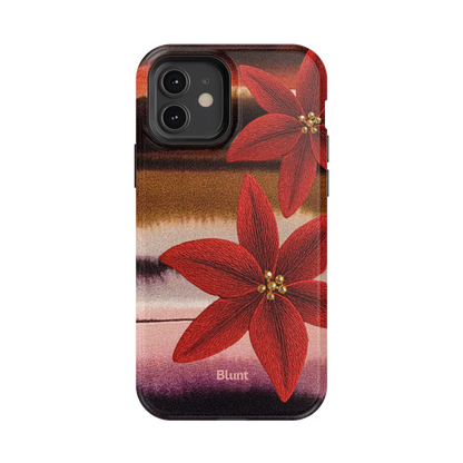 Crimson Bloom iPhone Case