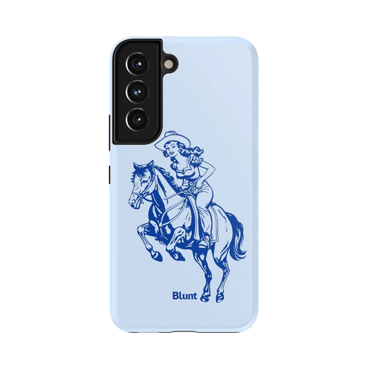 Blue-Lasso-Lady-samsung-case-S22-1