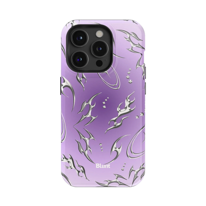 Purple Cyber iPhone Case
