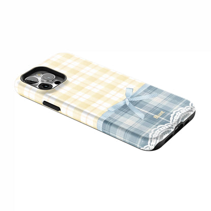 Blue-Lemonplaid-iphone-case-iPhone 12 Pro-2